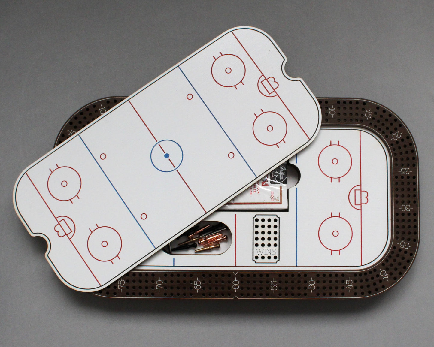 Customized Hockey Cribbage Board