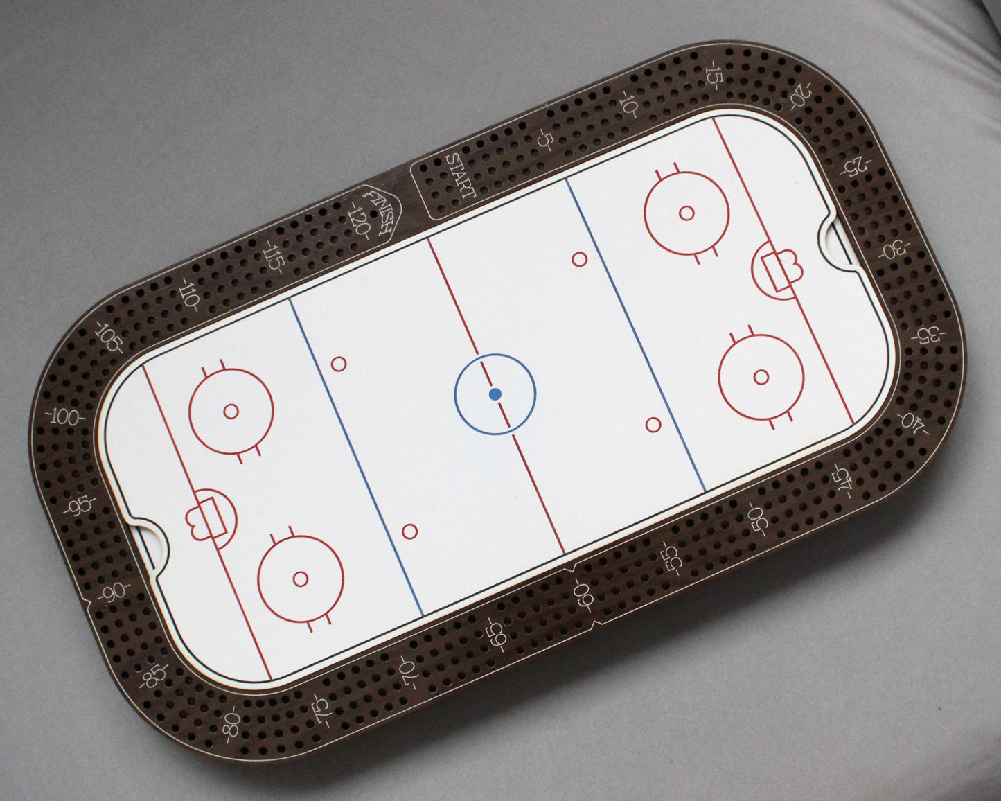 Customized Hockey Cribbage Board