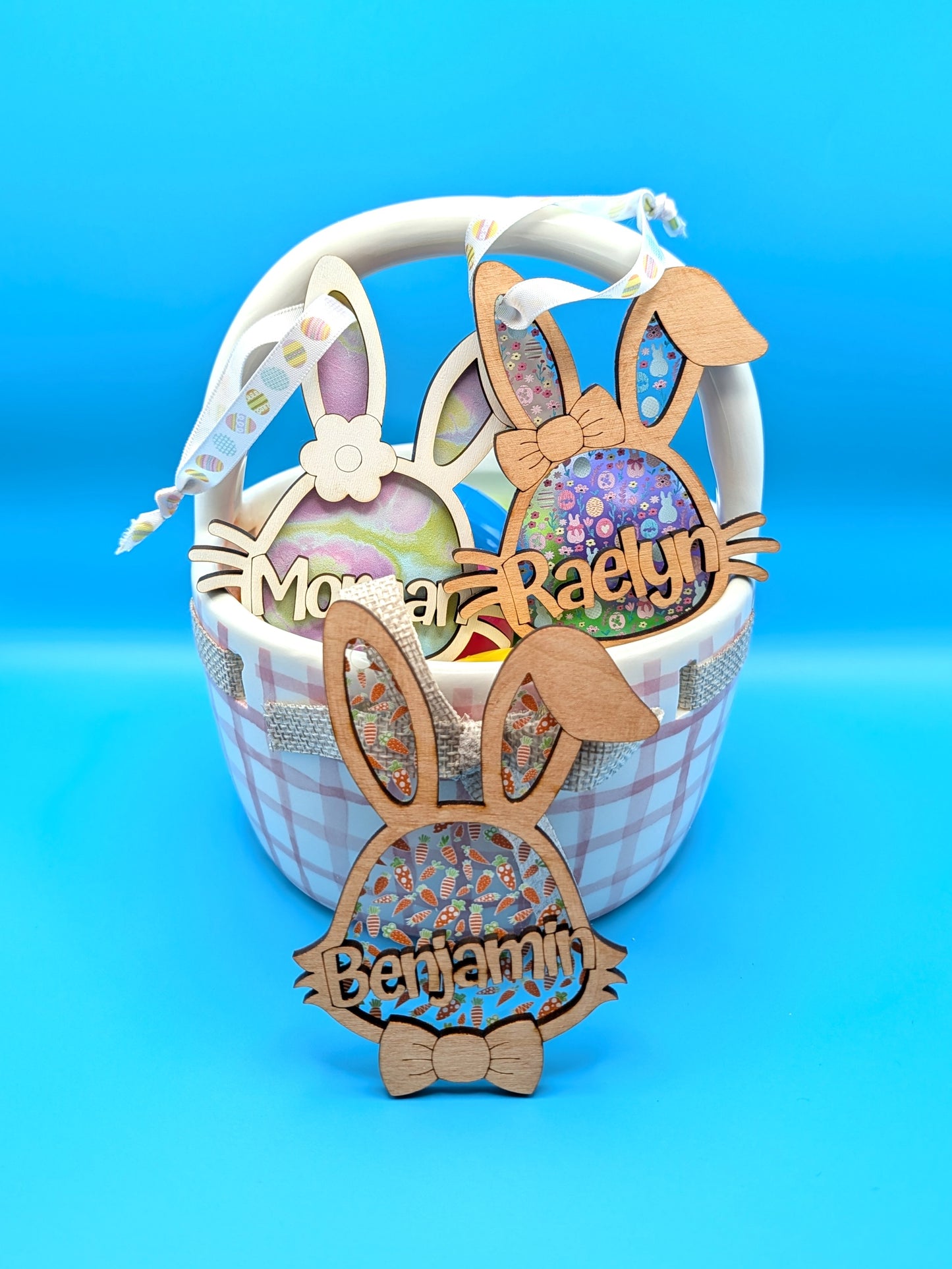 Easter Tags | Personalized | Bunny | Baby Chick | Wooden