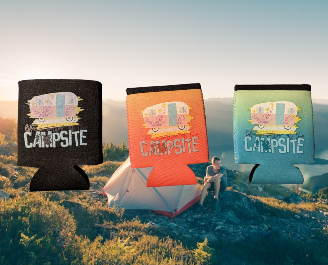 Life is Better at the Campsite Can Cooler MISFIT