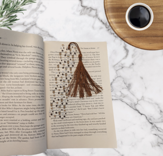 Coffee Cups & Beans Bookmark