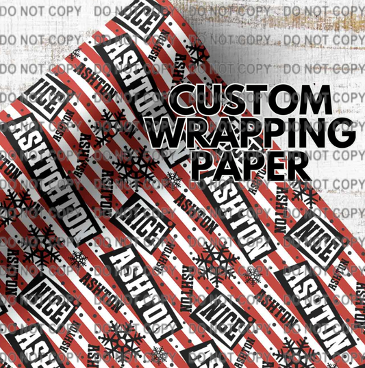 Custom Wrapping Paper Design 8