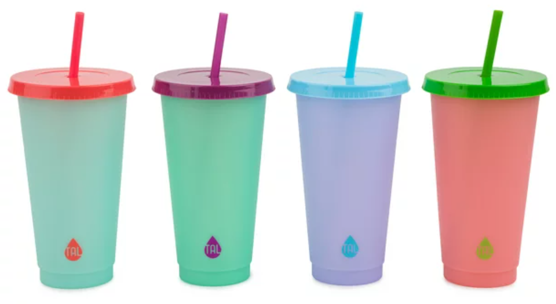 Color Changing Cups with Custom Text (set of 4)