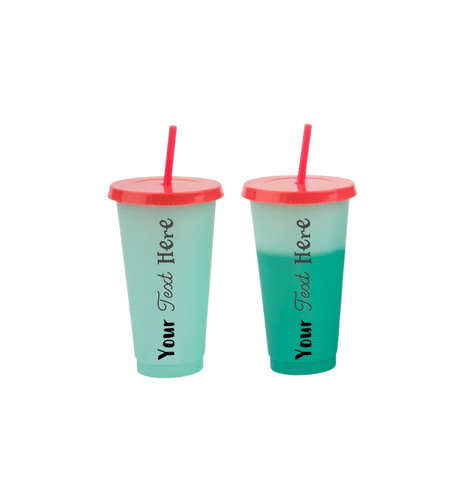 Color Changing Cup with Custom Text