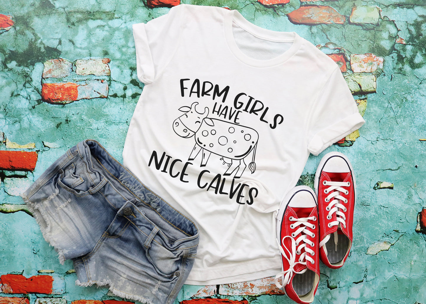 Farm Girls Have Nice Calves