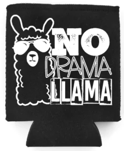 No Drama Llama Can Cooler